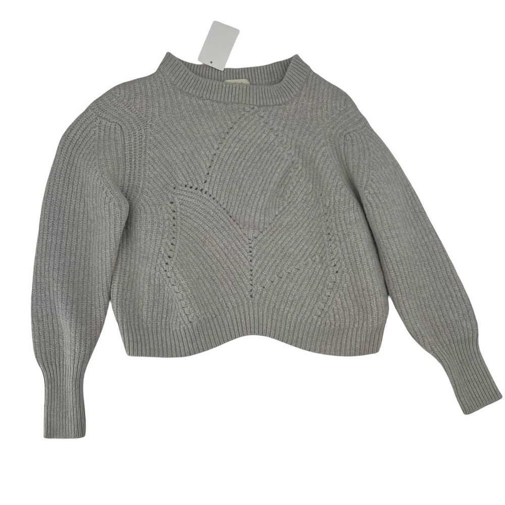 Wilfred Women Sweater Pullover Grey 100% Merino Wool Medium